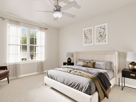 Exceptional master bedroom located upstairs