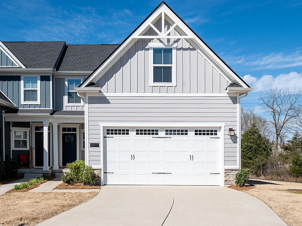 End unit townhouse with large two car garage.