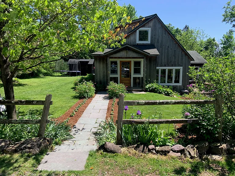 front of house from the driveway