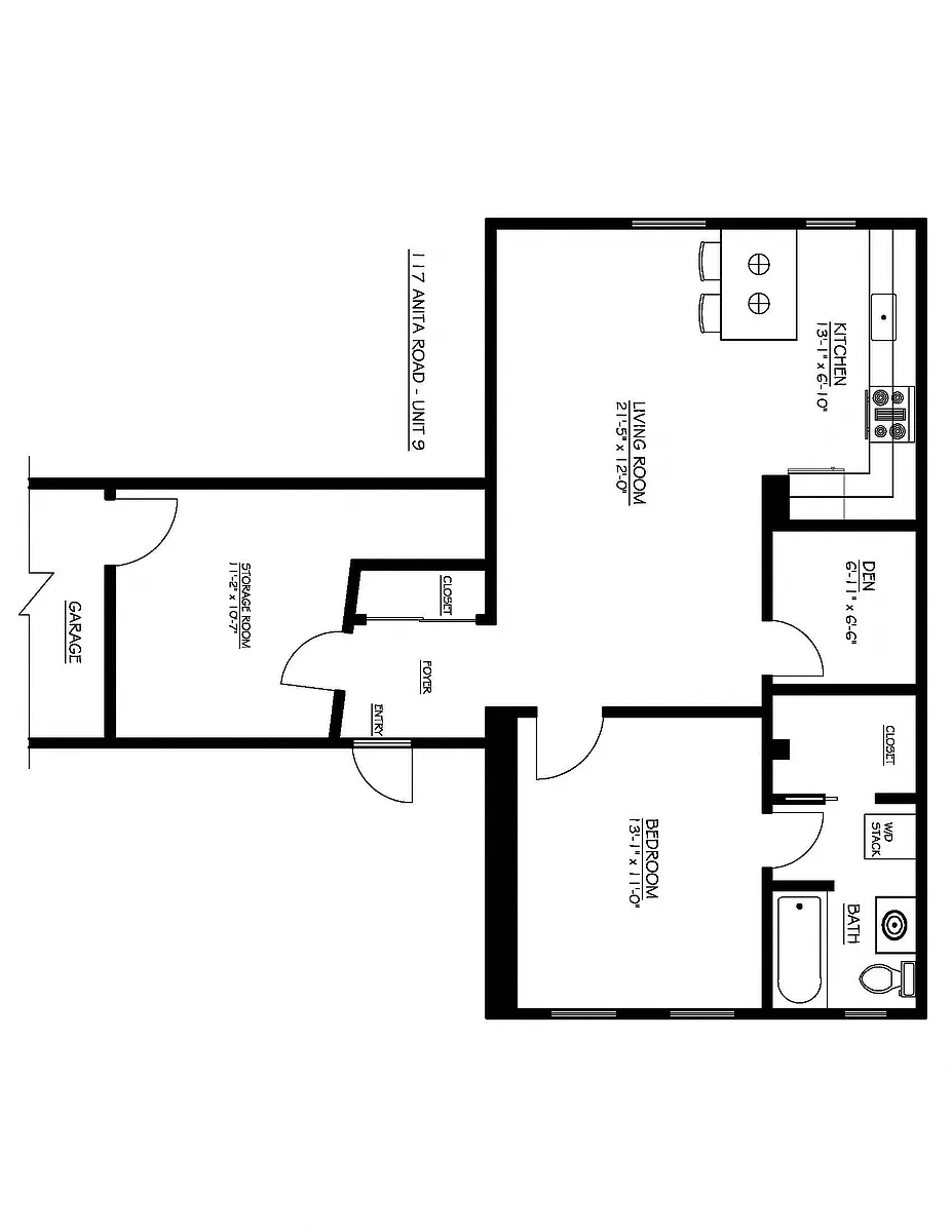 Floor plan 1X1