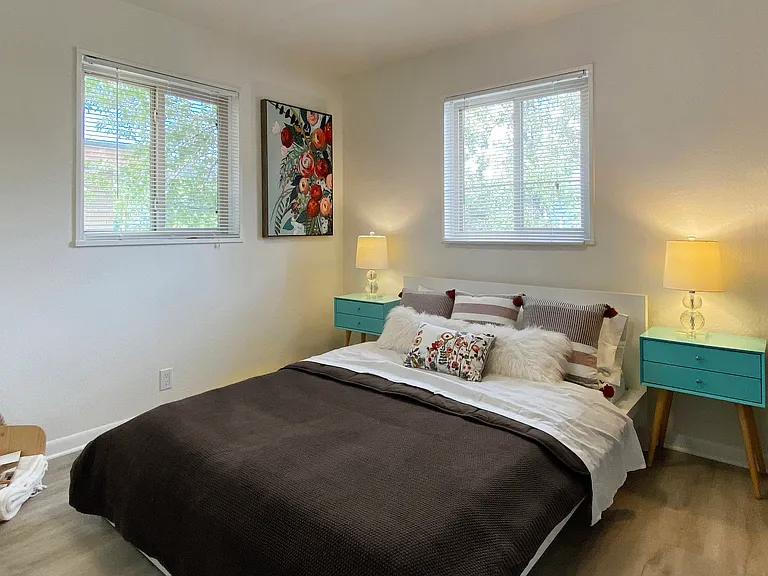 Nicely sized bedroom with natural light