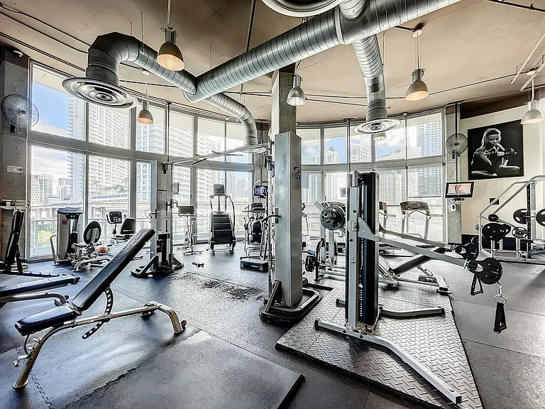 fitness center: gym