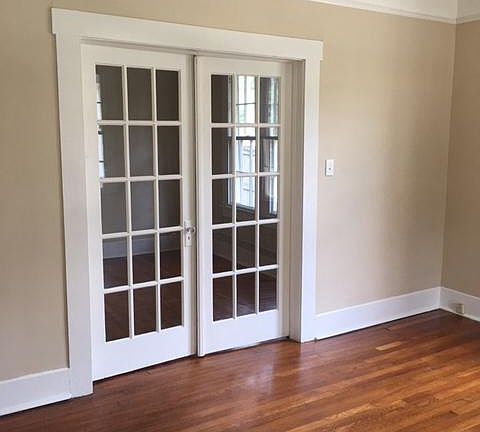 Living room and entrance into dining room