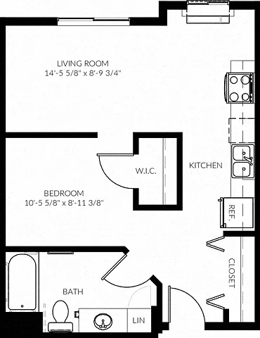 Floor plan 1B