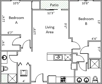 Floor plan 106