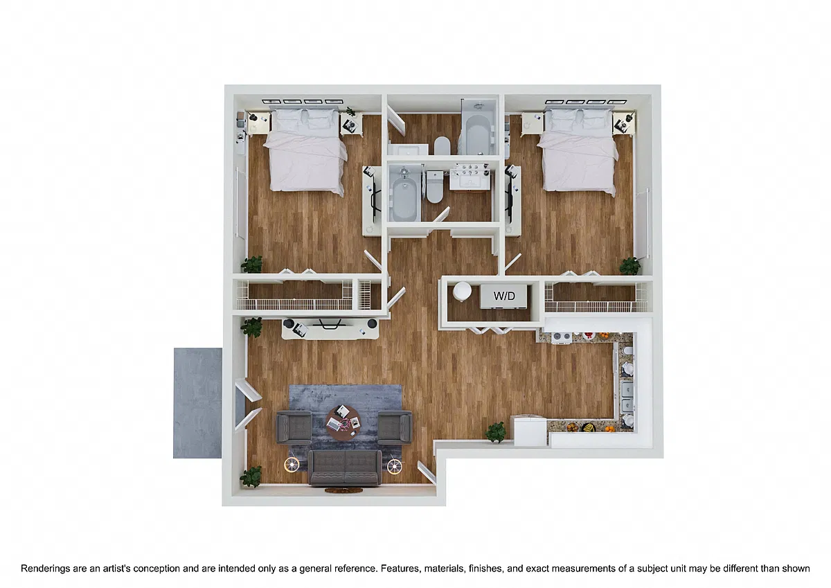 Floor plan Park Entrance B2