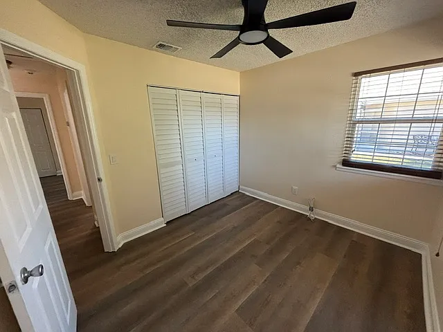 Bedroom 3 same size as other perfect for home office as well. Faces front of home.