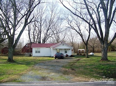 Front of Home with large Oak Trees