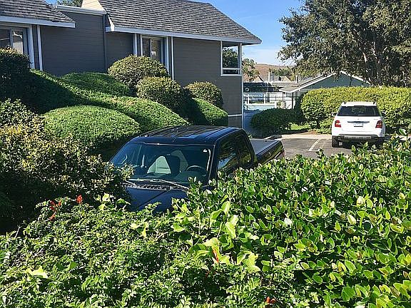 Parking lot w our unit above