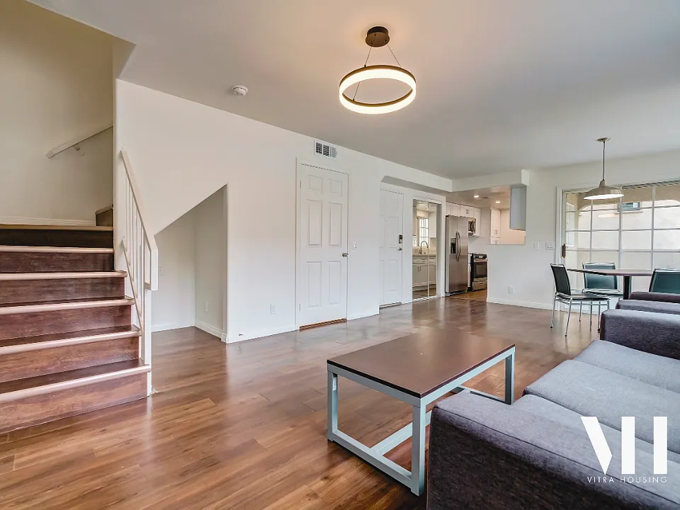 Apt A-E | 3 Bed 2.5 Bath | Half bath on first floor. Hardwood throughout, deck/balcony on 1st floor, private balcony in largest bedroom on second floor. All Stainless appliances, tons of windows, large bedrooms, tons of storage, internet included!