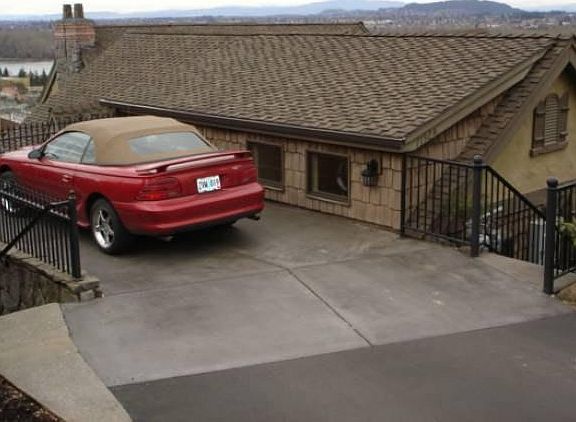 parking and entrance