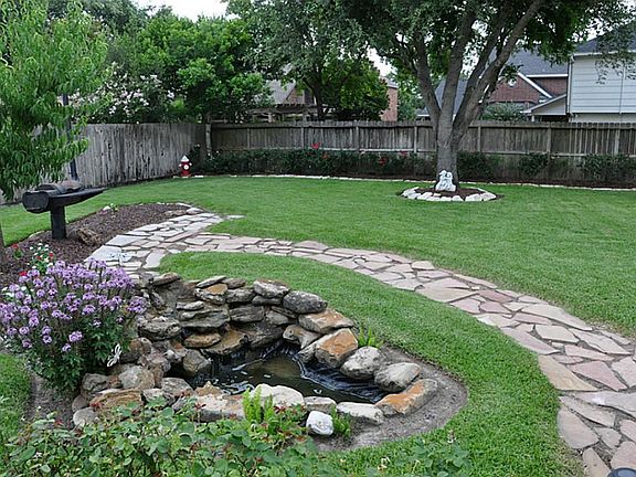 Water/pond feature.