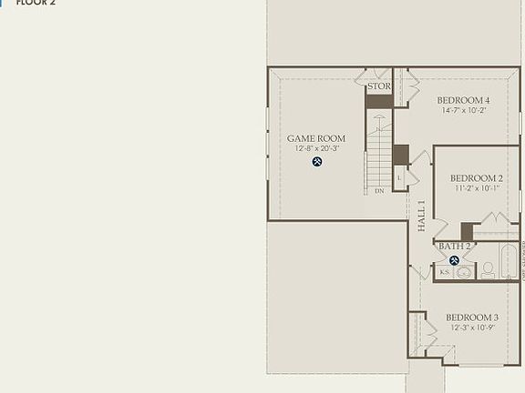 Jayton Floor Plan, Quick Move-in Home, Floor 2