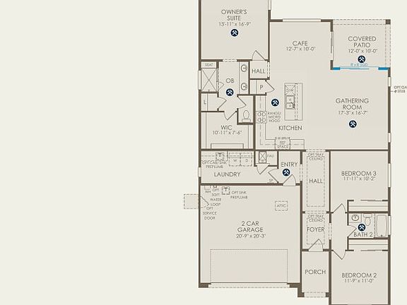 Brownstone Floor Plan, Quick Move-In Home, Floor 1