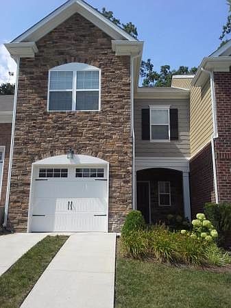 Front entrance and garage.