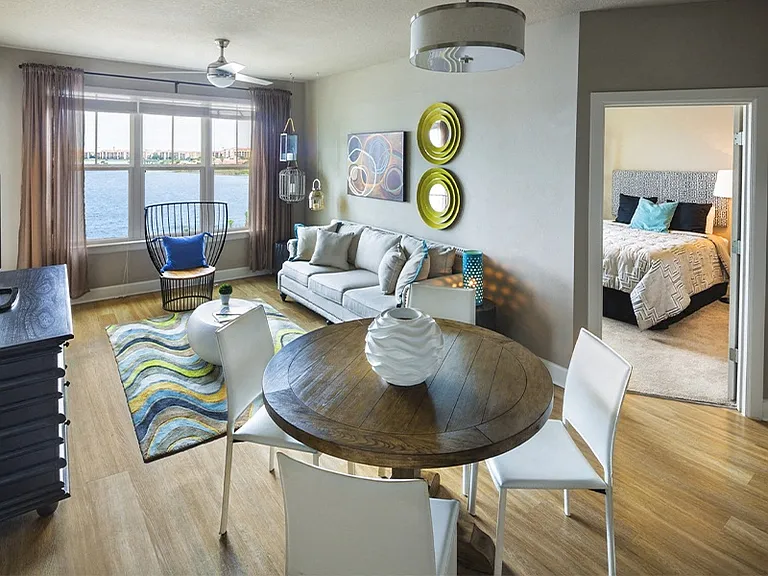 Enjoy views of Big Sand Lake right from your living room