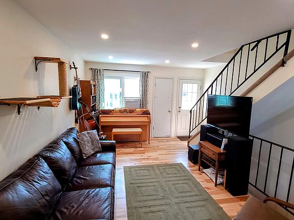Living Room with Coat Closet