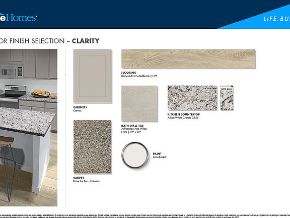 Light grey cabinets and granite countertops