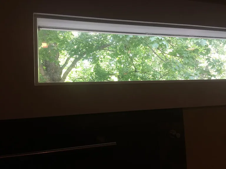 This is the view while showering upstairs