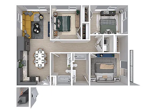 Floor plan Brittanic (Income Restricted)