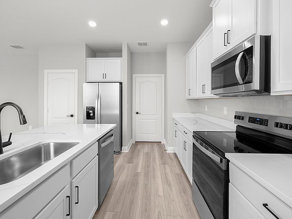 All stainless steel appliances are included