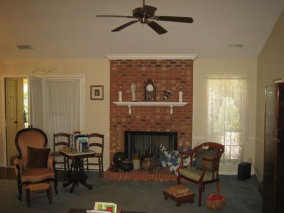 Greatroom with masonry fireplace
