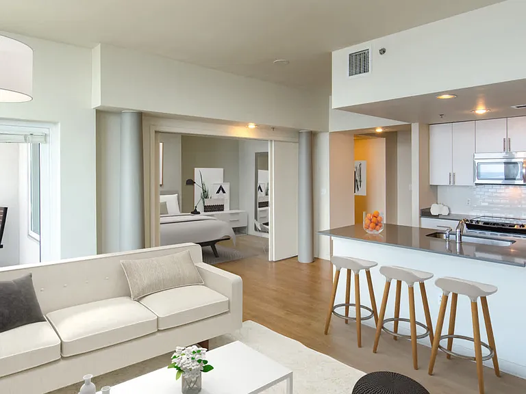 Living Room with Hard Surface Flooring