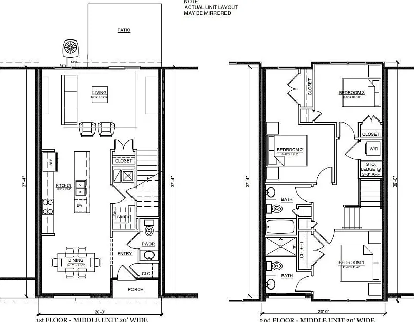 3 bed, 2.5 bath, 1456 sqft, $1,599 — Photo 2