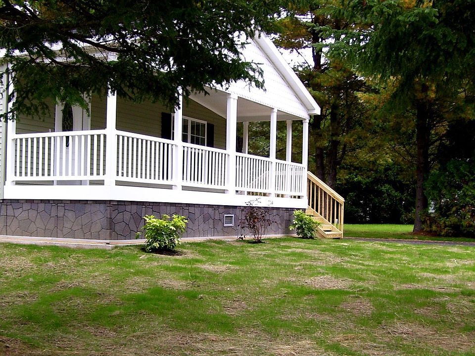 Side view of front of home