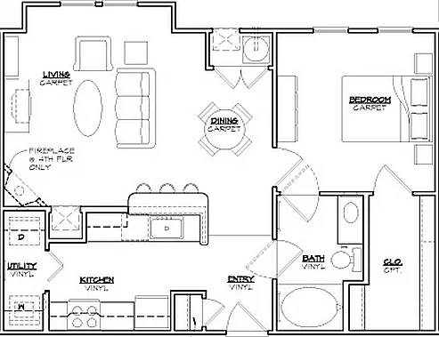 Jefferson at Dedham Station - Jefferson - 1 Beds - 1 Baths - 782 Sq. ft.