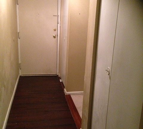 Hall with brand new flooring