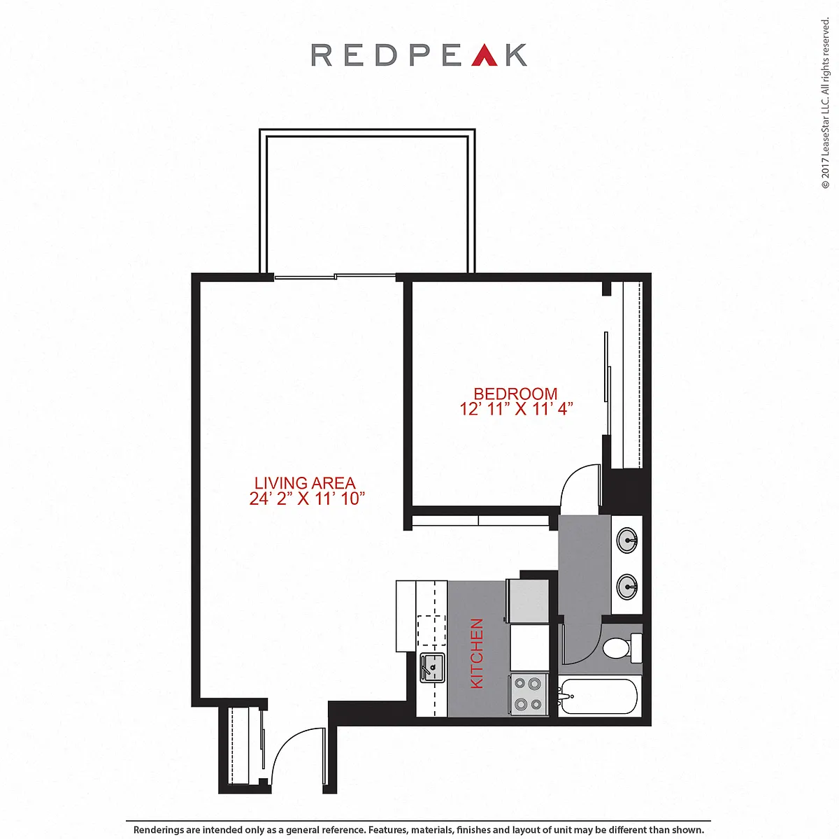 Floor plan Plan A2 - One Bedroom