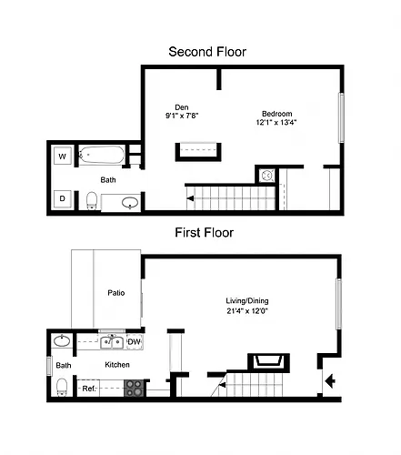 Floor plan A1 + Den