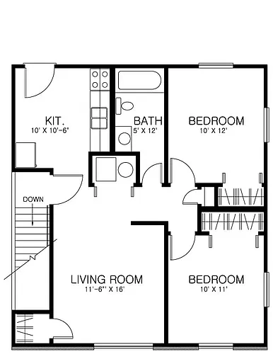 Floor plan CV II - 242 S Salisbury St