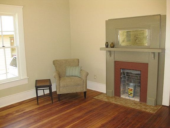 Dining Room with Decorative Fireplace
