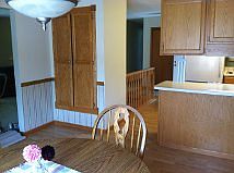 dining area with pantry