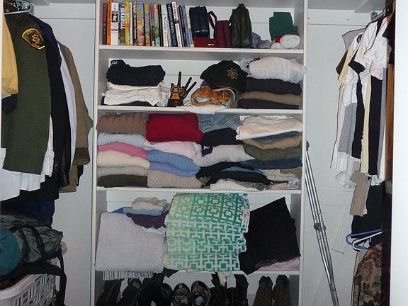 Master bedroom closet.