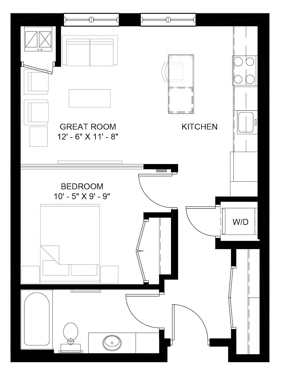 Floor plan The Whitney (A2)