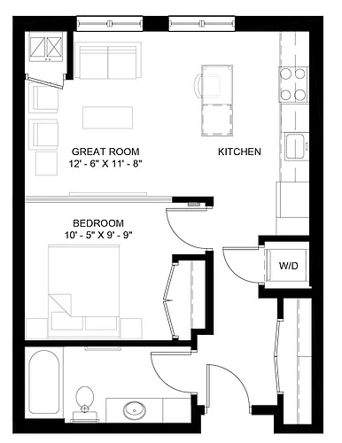 Floor plan The Whitney (A2)