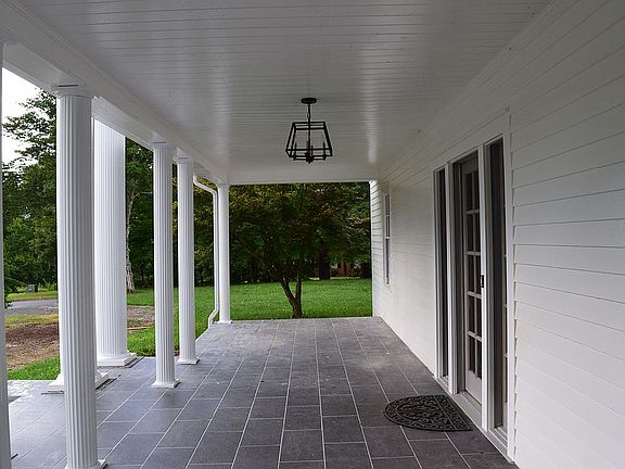 Porcelain tile front porch