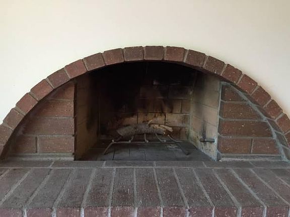 Fireplace in living room