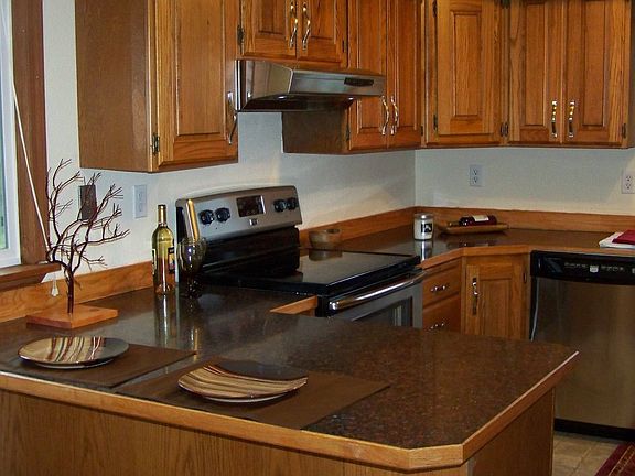 Large open kitchen with new Stainless Steel Appliances