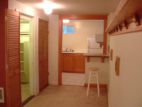 Kitchen and walk-in closet