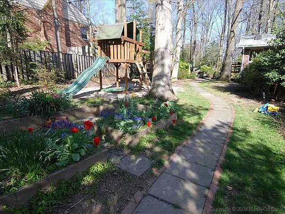 Back yard with play set