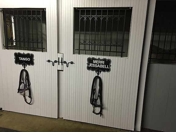 Four horse stalls