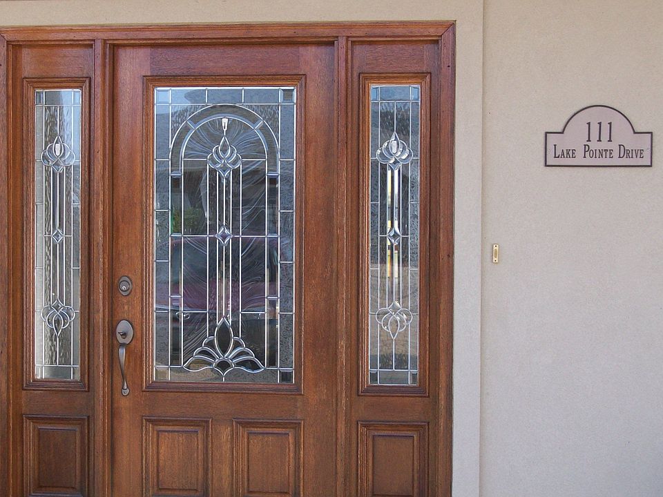 Close up of front entrance