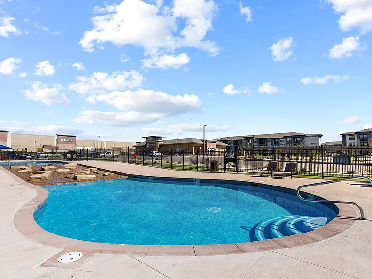 Outdoor swimming pool and year-round hot tub