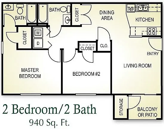 Floor plan 2X2 60