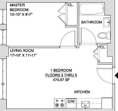 2nd image of 188 Humboldt St #5S