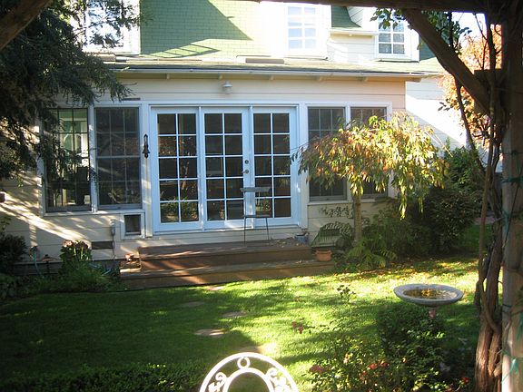 back yard view house 